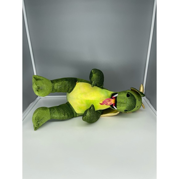 Build a Bear Fire Breathing Dragon Retired - Gold Wings - Picture 11 of 15